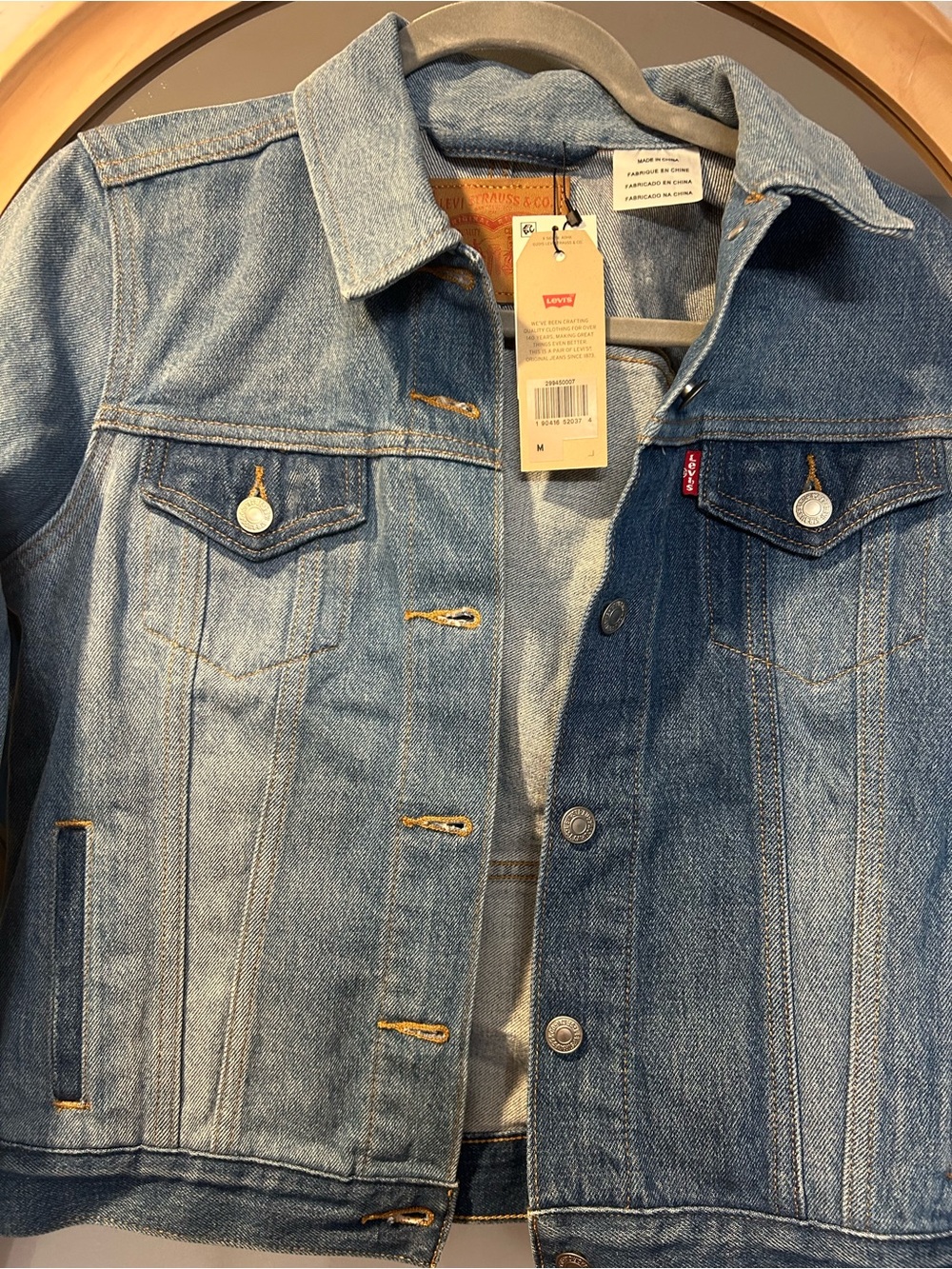 Levi's Two-Tone Blue Denim Trucker Jacket